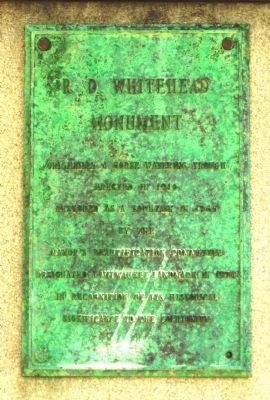 R.D. Whitehead Monument Marker image. Click for full size.