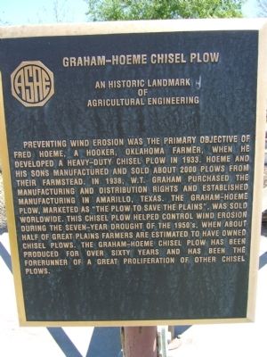 Graham – Hoeme Chisel Plow Marker image. Click for full size.