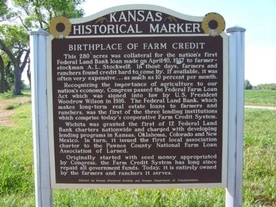 Birthplace of Farm Credit Marker image. Click for full size.