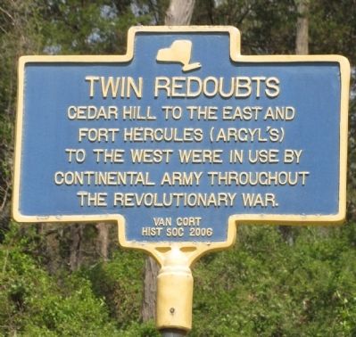 Twin Redoubts Marker image. Click for full size.
