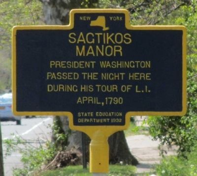Sagtikos Manor Marker image. Click for full size.