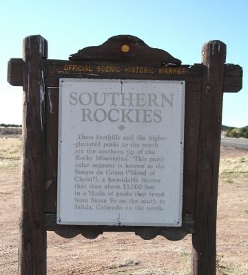 Southern Rockies Face of Marker. Click for full size. Southern Rockies Face of Marker image. Click for full size.