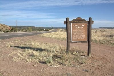 Galisteo Basin and Marker. Click for full size. Galisteo Basin and Marker image. Click for full size.