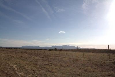 View of the Southern Rockies from Route 41 in the Galisteo Basin image. Click for full size.