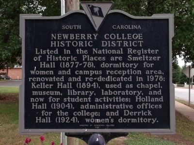 Newberry College Historic District Marker image. Click for full size.