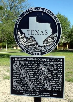U.S. Army Signal Corps Building Marker image. Click for full size.