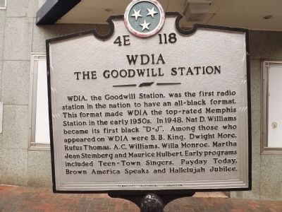WDIA Marker image. Click for full size.
