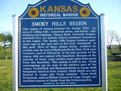 Smoky Hills Region Marker image. Click for full size.