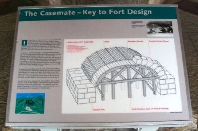 The Casemate - Key to Fort Design Marker image. Click for full size.