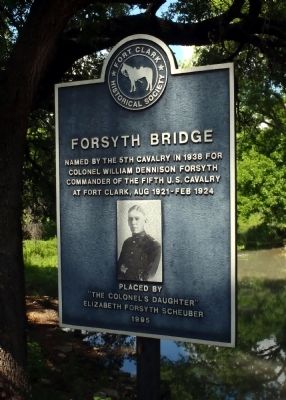 Forsyth Bridge Marker image. Click for full size.