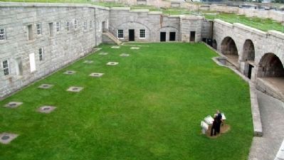 Parade Ground and The Heart of the Fort Marker image. Click for full size.