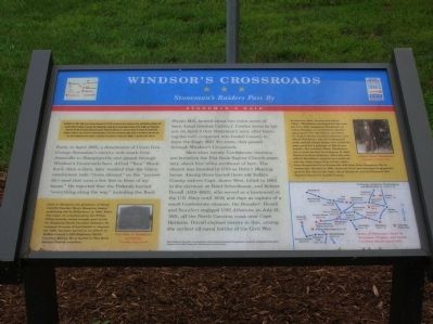 Windsor's Crossroads Marker image. Click for full size.