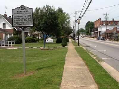 Wilkesboro Presbyterian Church Marker image. Click for full size.