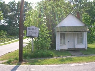 Harmony Hill Camp Meeting Marker. Click for full size. Harmony Hill Camp Meeting Marker image. Click for full size.