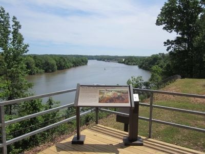 View downriver from Drewry's Bluff. image. Click for full size.