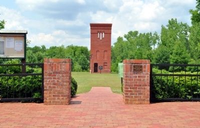 Whittier Cotton Mill and Village Marker. Click for full size. Whittier Cotton Mill and Village Marker image. Click for full size.