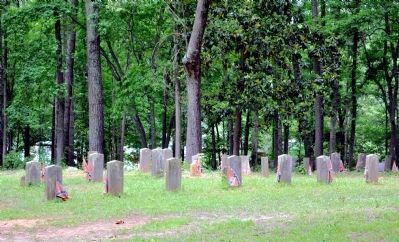 Confederate Graves in the Utoy Primitive Baptist Church Cemetery. Click for full size. Confederate Graves in the Utoy Primitive Baptist Church Cemetery image. Click for full size.