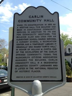 Carlin Community Hall Marker image. Click for full size.