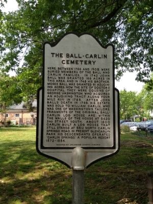 The Ball-Carlin Cemetery Marker image. Click for full size.