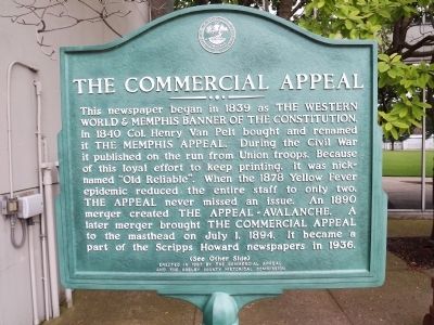 The Commercial Appeal Marker image. Click for full size.