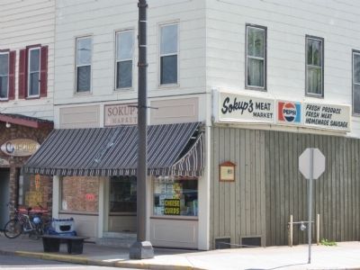 Sokup's Market and Marker image. Click for full size.