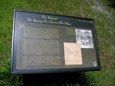 Ox Swamp: The Swamp Fox Earns His Name Marker image. Click for full size.