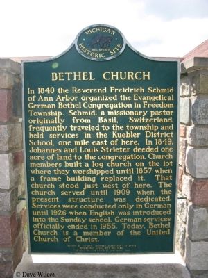 Bethel Church Marker. Click for full size. Bethel Church Marker image. Click for full size.