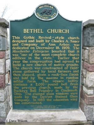 Bethel Church Marker Reverse. Click for full size. Bethel Church Marker Reverse image. Click for full size.