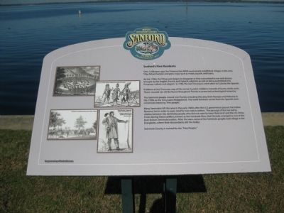 Sanford's First Residents Marker. Click for full size. Sanford's First Residents Marker image. Click for full size.