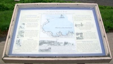 Rockland Harbor Trail Marker. Click for full size. Rockland Harbor Trail Marker image. Click for full size.