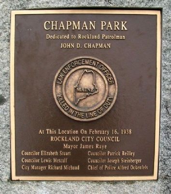 Chapman Park Marker image. Click for full size.