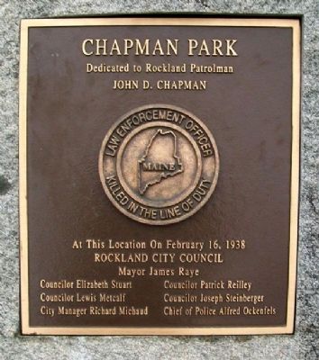Chapman Park Marker image. Click for full size.