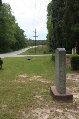 Solomon Blatt Highway Marker looking south, near the entrance to Barnwell State Park image. Click for full size.