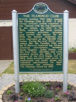 The Flamingo Club Marker image. Click for full size.