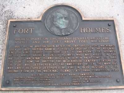 Fort Holmes Marker image. Click for full size.