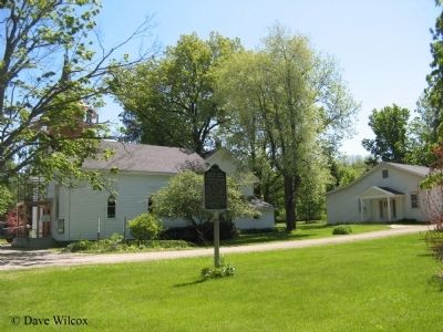 North Lake Methodist Church and Marker. Click for full size. North Lake Methodist Church and Marker image. Click for full size.