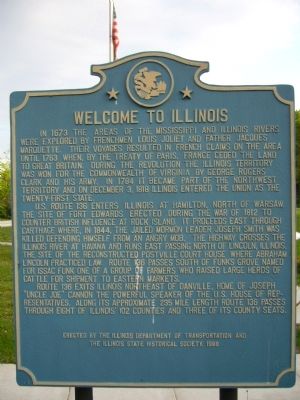 Welcome to Illinois Marker image. Click for full size.