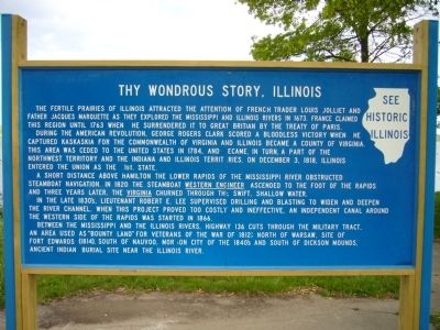 Thy Wondrous Story, Illinois Marker image. Click for full size.