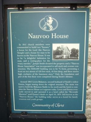 Nauvoo House Marker image. Click for full size.