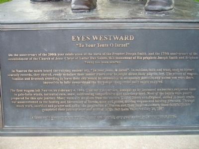 Eyes Westward Marker. Click for full size. Eyes Westward Marker image. Click for full size.