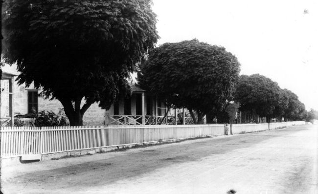 Historic view looking north up "the line.". Click for full size. Historic view looking north up "the line." image. Click for full size.