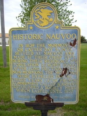 Historic Nauvoo Marker image. Click for full size.