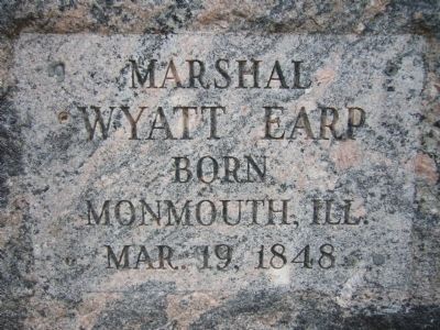 Wyatt Earp Birthplace Marker image. Click for full size.
