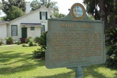 The Bailey House and Marker image. Click for full size.