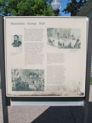 Minnehaha Grange Hall Marker image. Click for full size.