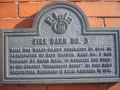 Fire Barn No. 3 Marker image. Click for full size.
