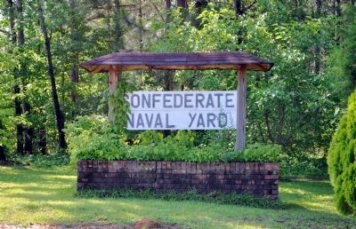 Confederate Navy Yard Sign image. Click for full size.