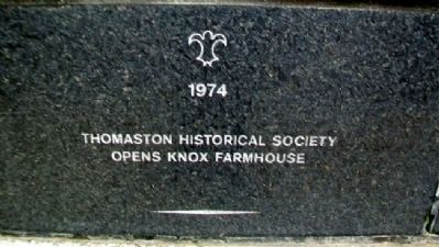 Thomaston Historical Timeline Marker image. Click for full size.