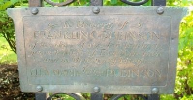 Robinson Gate Marker. Click for full size. Robinson Gate Marker image. Click for full size.
