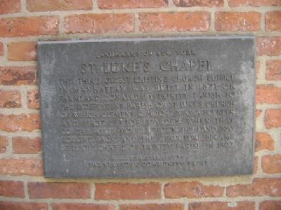 St. Luke's Chapel Marker image. Click for full size.